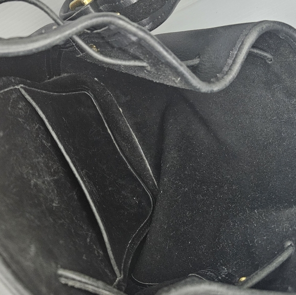 Coach Vintage 9952 Lula "Smith's Legacy" Black Leather Drawstring Bucket Bag - Picture 16 of 16